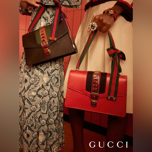 Gucci Sylvie should bag - rare design NWT - Picture 3 of 17